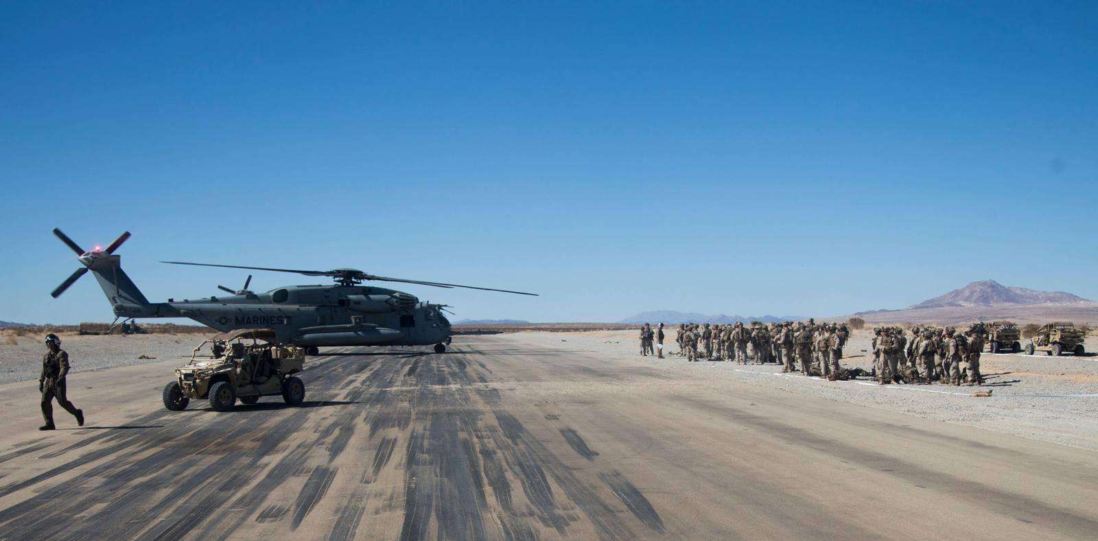 Piste ou infrastructure opérationnelle de type militaire.